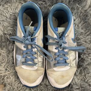 Ja Morant Nike basketball shoes. US 7 youth 7Y. Blue and white with some silver.